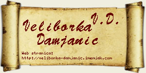 Veliborka Damjanić vizit kartica